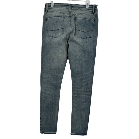 ASOS DESIGN Mid Rise Stretch Straight Leg Jeans in Mid wash Size 34x34 - Picture 4 of 9